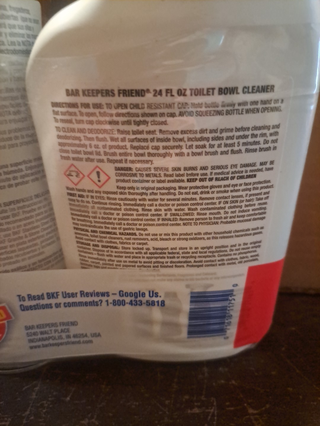 Bar Keeper’s Friend Bathroom Twin Pack Toilet Bowl Cleaner Powdered Cleanser