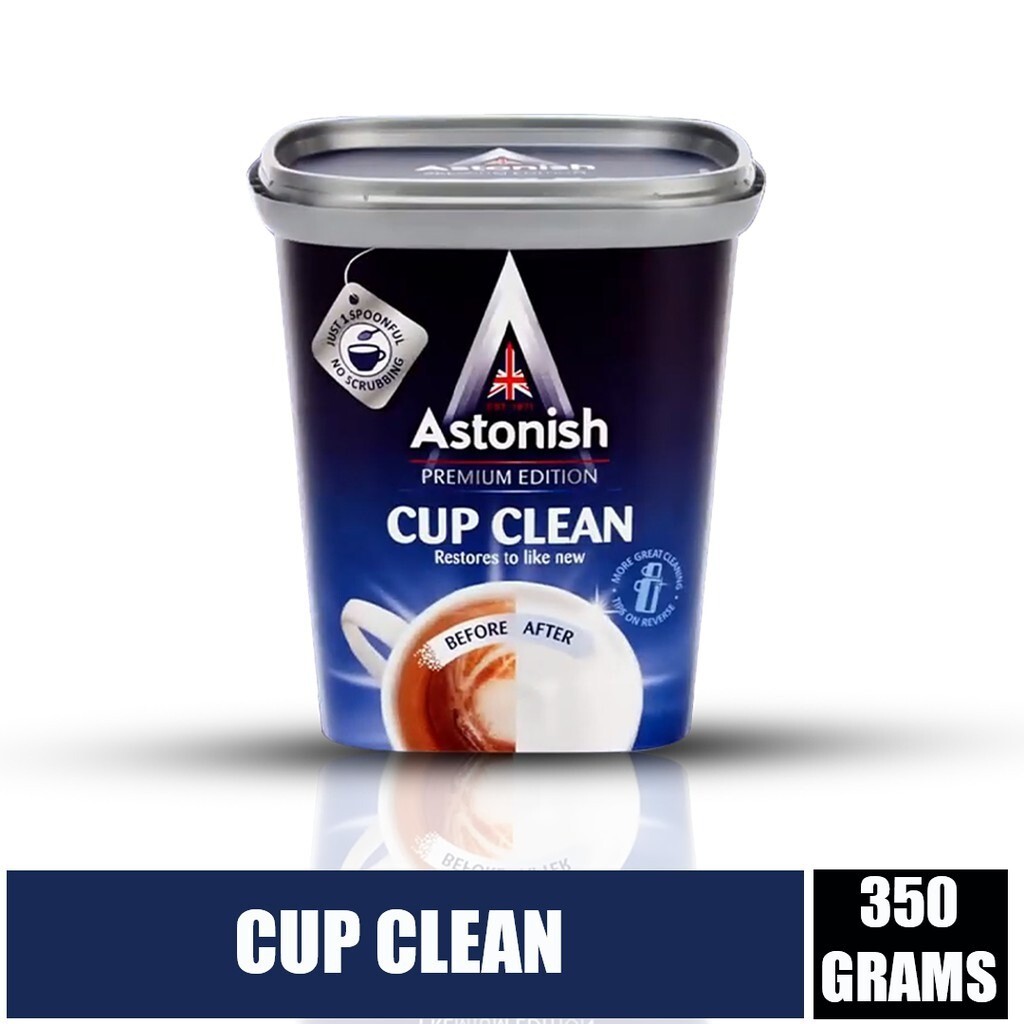 1x 350g Astonish Cup Clean Tea & Coffee Stain Remover Powder Teapot Clogged Pipe