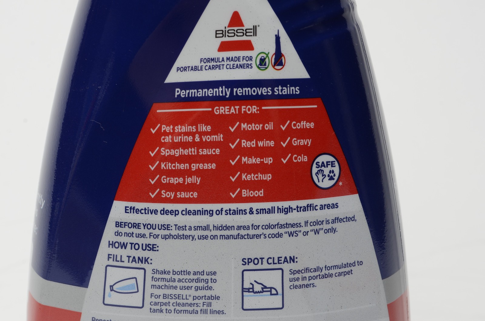 Bissell Advanced Pro Oxy Spot & Stain Formula 32oz for Portable Cleaners New