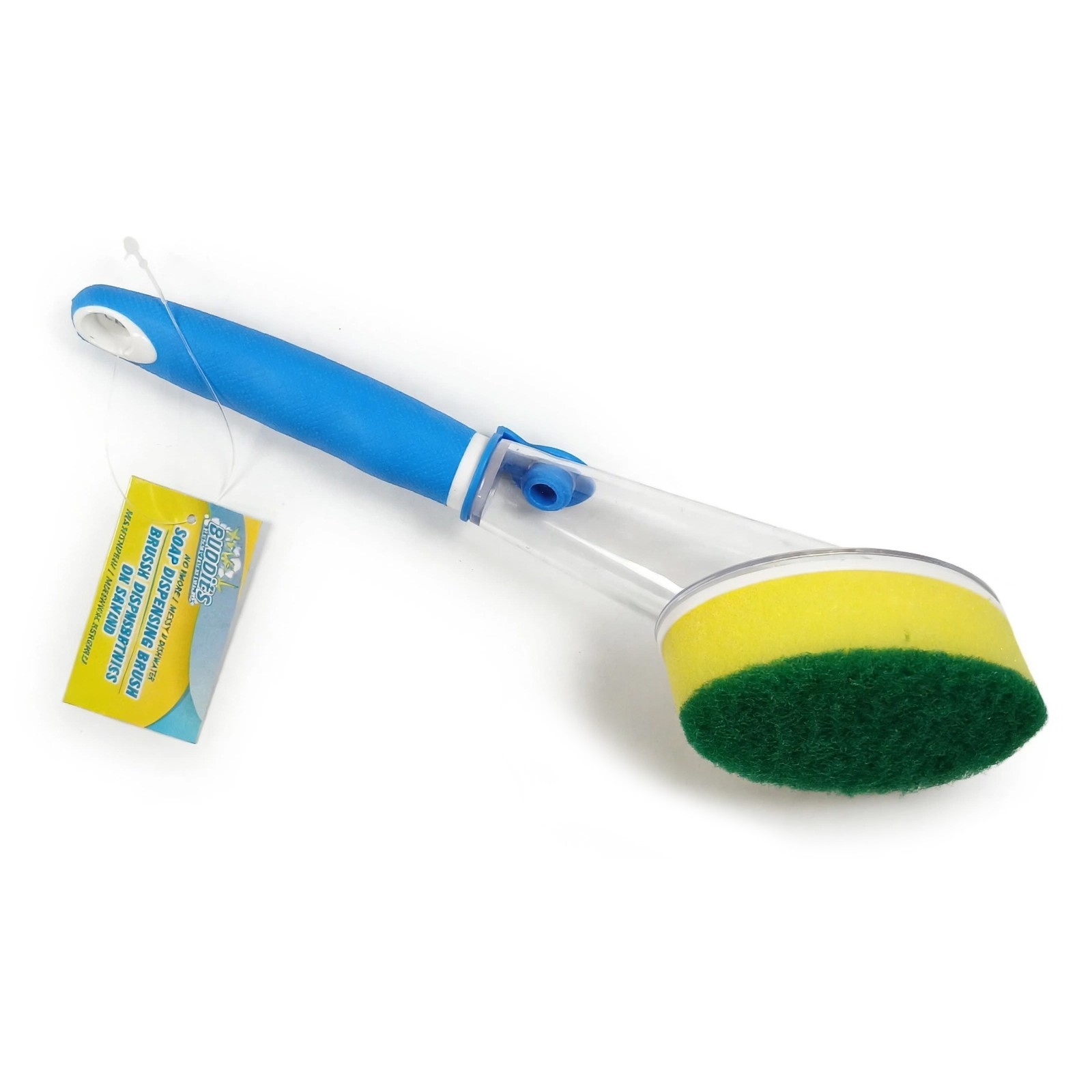 Scrub Buddies Dishwand Soap Dispensing Brush 11″ Kitchen Cleaning Tool Ergonomic