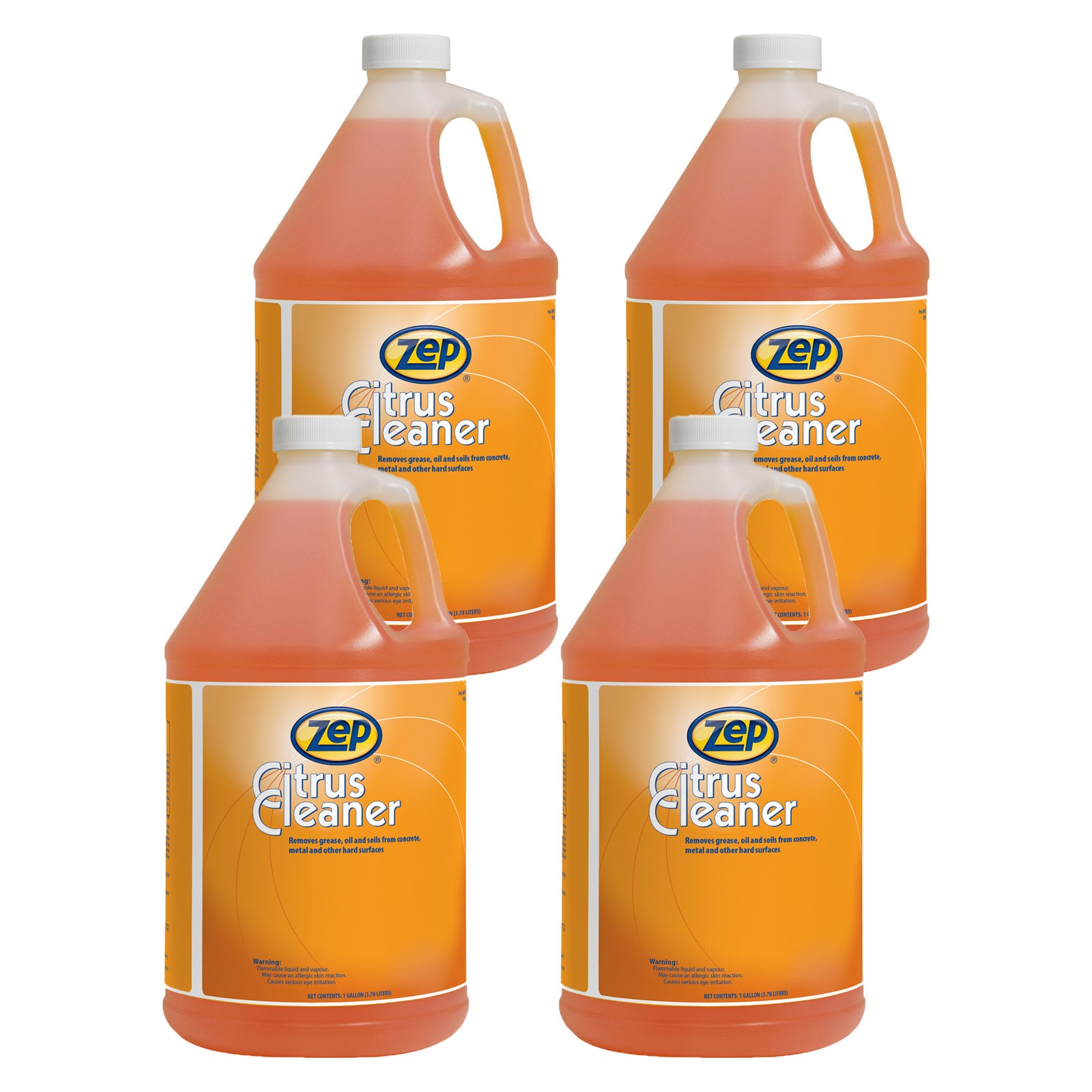 Zep Citrus Cleaner and Degreaser – 1 Gallon (Case of 4) 45524 – Concentrated,