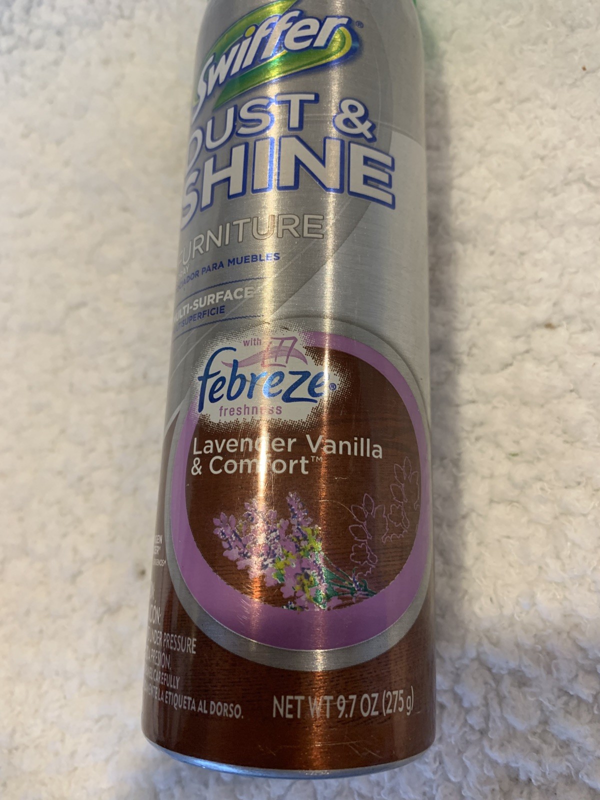 NOS Swiffer Dust Shine MULTI SURFACE Spray Febreze Lavender Vanilla Discontinued