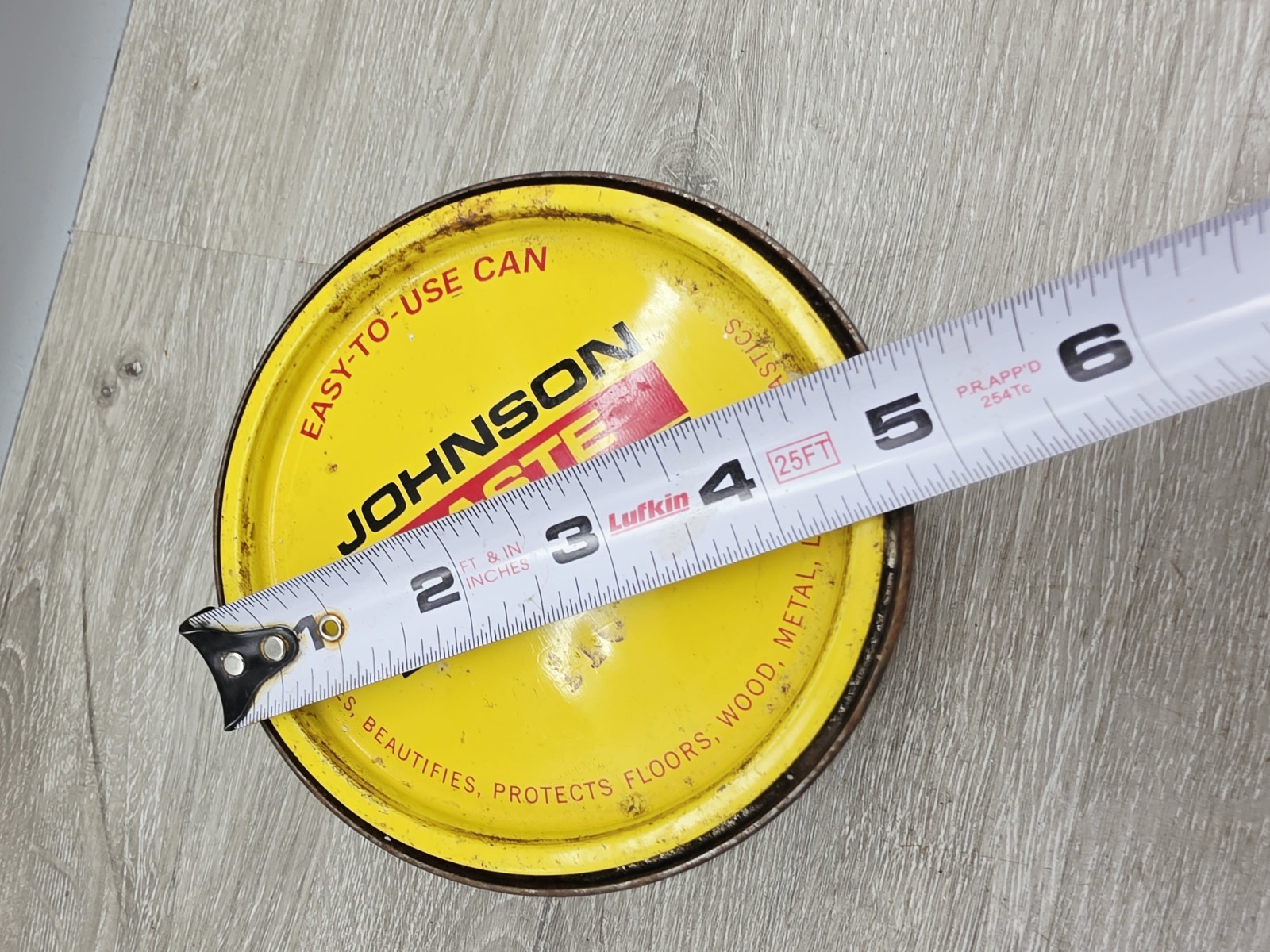 SC Johnson Paste Wax 16 oz Open Can Discontinued USA. 17.4 Oz Weight!!