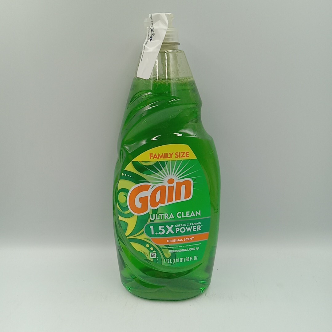 Pack of 1 Gain Ultra Liquid Dish Soap, Original Scent,38 fl oz…………….70