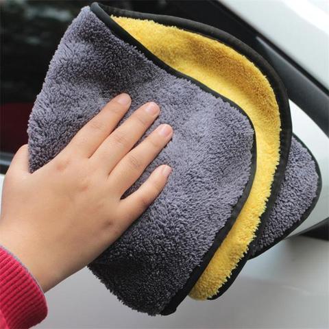 Two-color Double-sided Car Dual-use Cleaning Micro Fiber Towel No Scratches