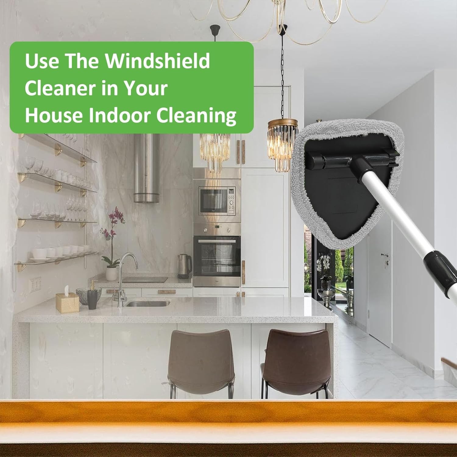 3 Pieces Windshield Cleaning Tool Inside Car Window Cleaner Cleaning Tool with E