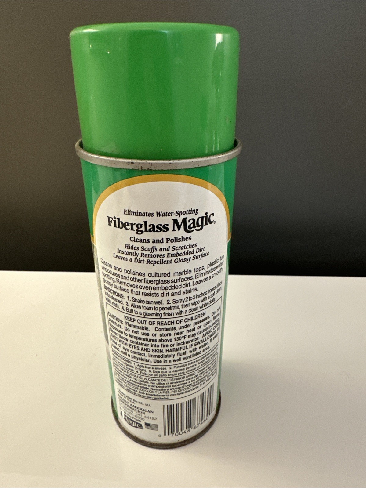 FIBERGLASS MAGIC Can Cleans & Polishes Fiberglass Surfaces 13oz 40% Full