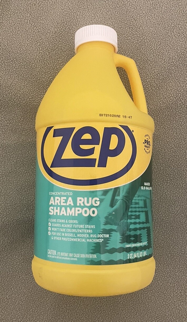 Zep Area Rug Shampoo For Use With Bissel Hoover Rug Doctor 64oz Makes 12.5gal