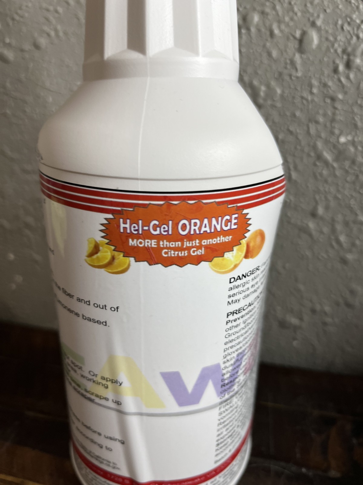 VacAway Hel-Gel Orange Citrus Gel Adhesive Gum Remover Cleaner 1 Qt