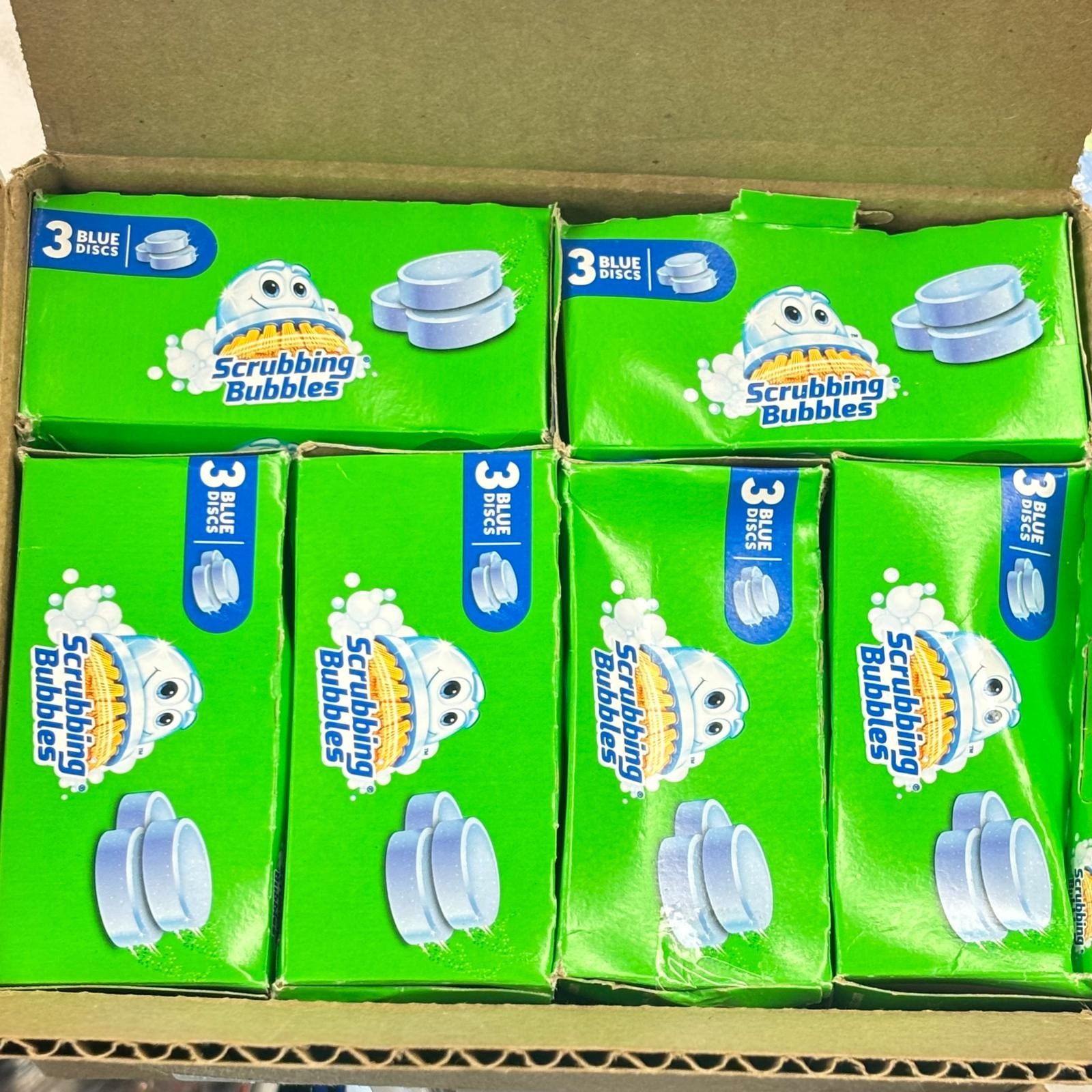 Lot of 6: Scrubbing Bubbles Continuous Clean Toilet Drop-Ins 3ct – Boxes Damaged