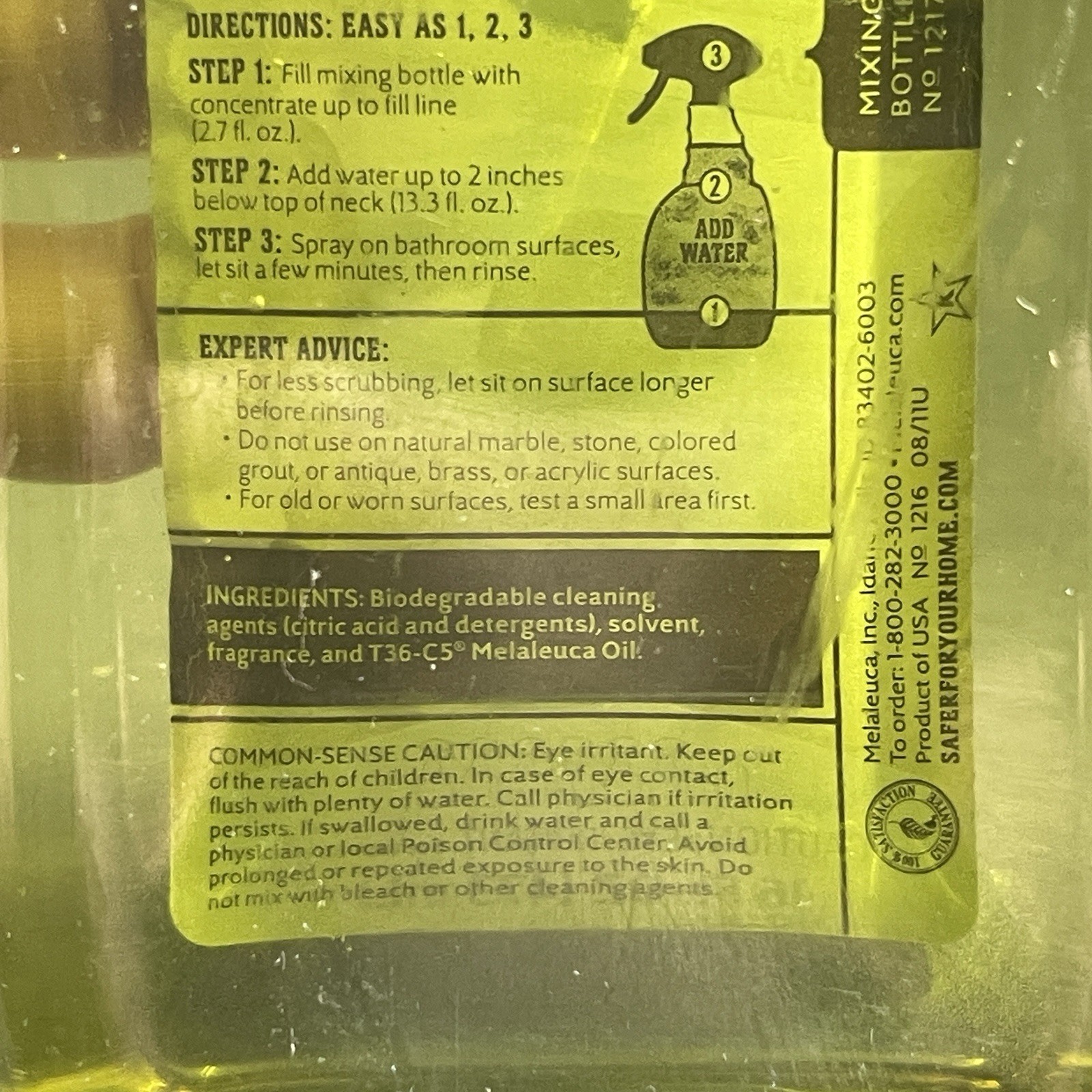 Melaleuca EcoSense Tub & Tile Bathroom Cleaner 16oz Full Sealed
