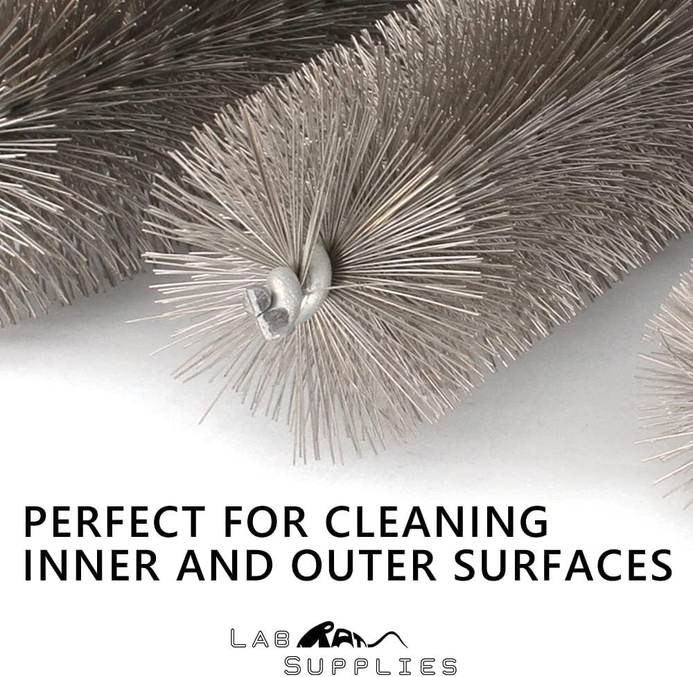 12 Inch Stainless Steel Pipe Cleaning Brush Set 8 Pcs Auto & Kitchen Use
