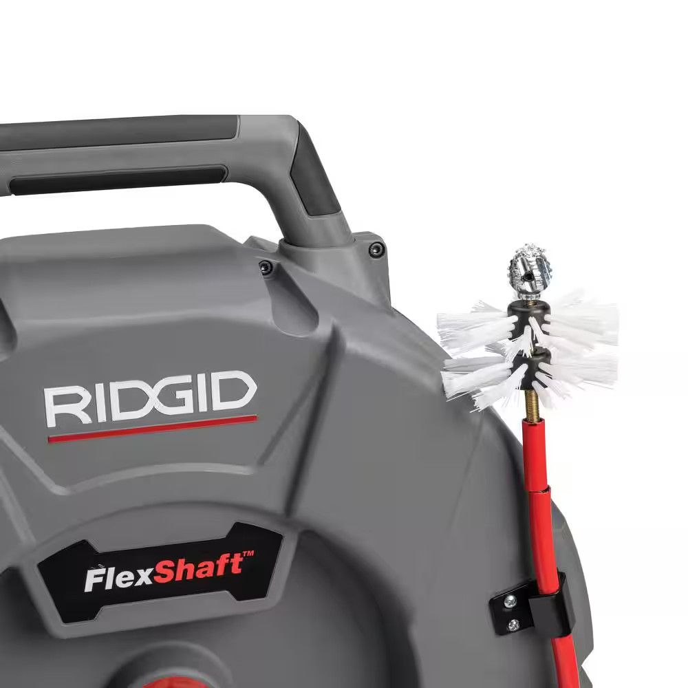 Flexshaft Wall-To-Wall Drain Cleaning, Penetrating Ball Head for Obstructions in