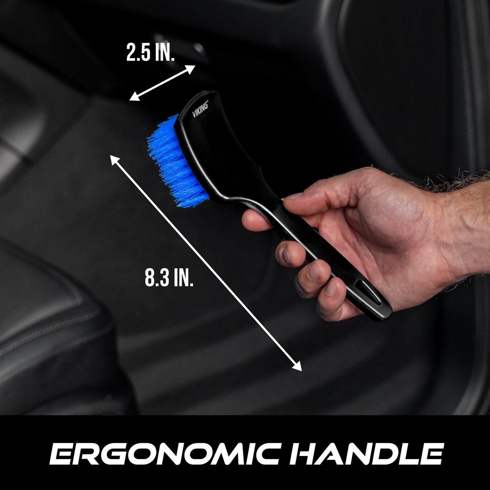 Viking Carpet Cleaning and Scrub Brush for Floor Mats, Cleaning Brush for Car