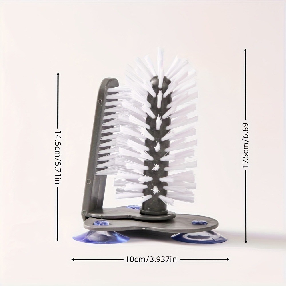 High Quality Lazy Cup Cleaning Brush with Suction Cup for Kitchen & Bar Sink Use