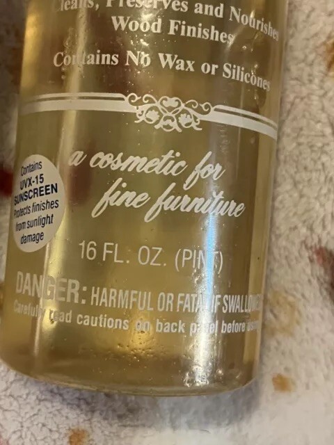 (10% USED) Weiman Lemon Oil Furniture Polish 16oz – UVX 15 Sunscreen