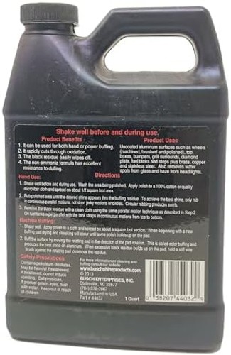 Busch Aluminum Polish Super Shine for uncoated Aluminum – 32oz