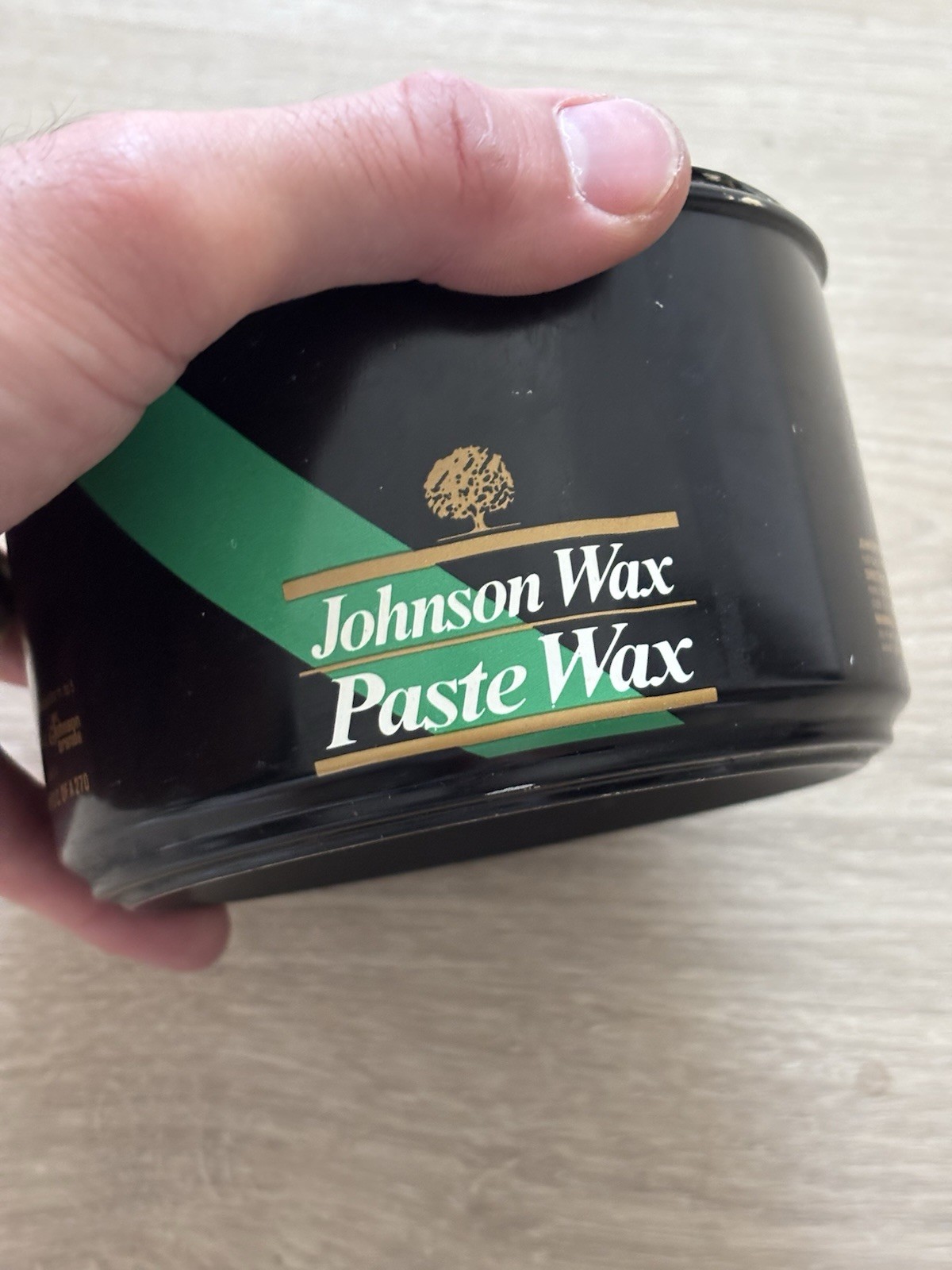 Used – SC Johnson Wood Paste Wax 16 Oz Can Half 80% Full Original Formula