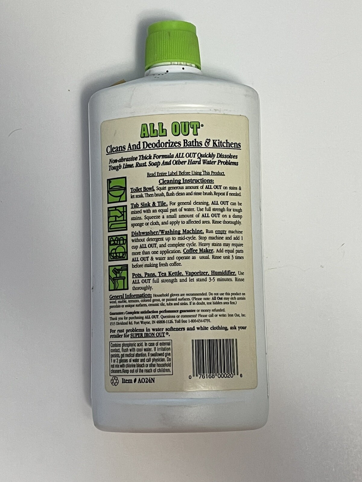 All Out Bathroom And Kitchen Cleaner Discontinued Rare Prop Vintage Prop