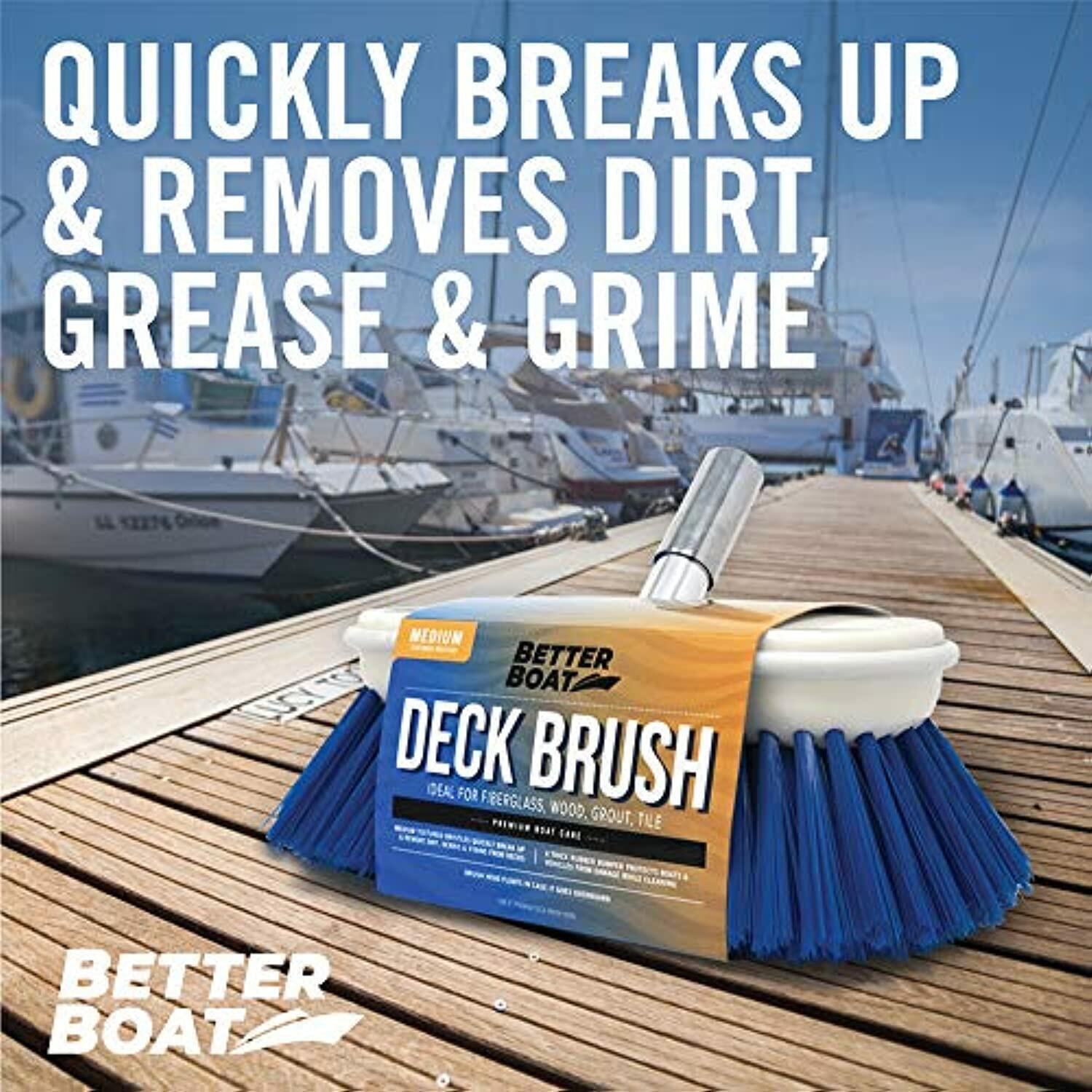 Car Wash Brush & Boat Brush Head Boat Deck Brush Scrubbing Bristle 8″ Scrub