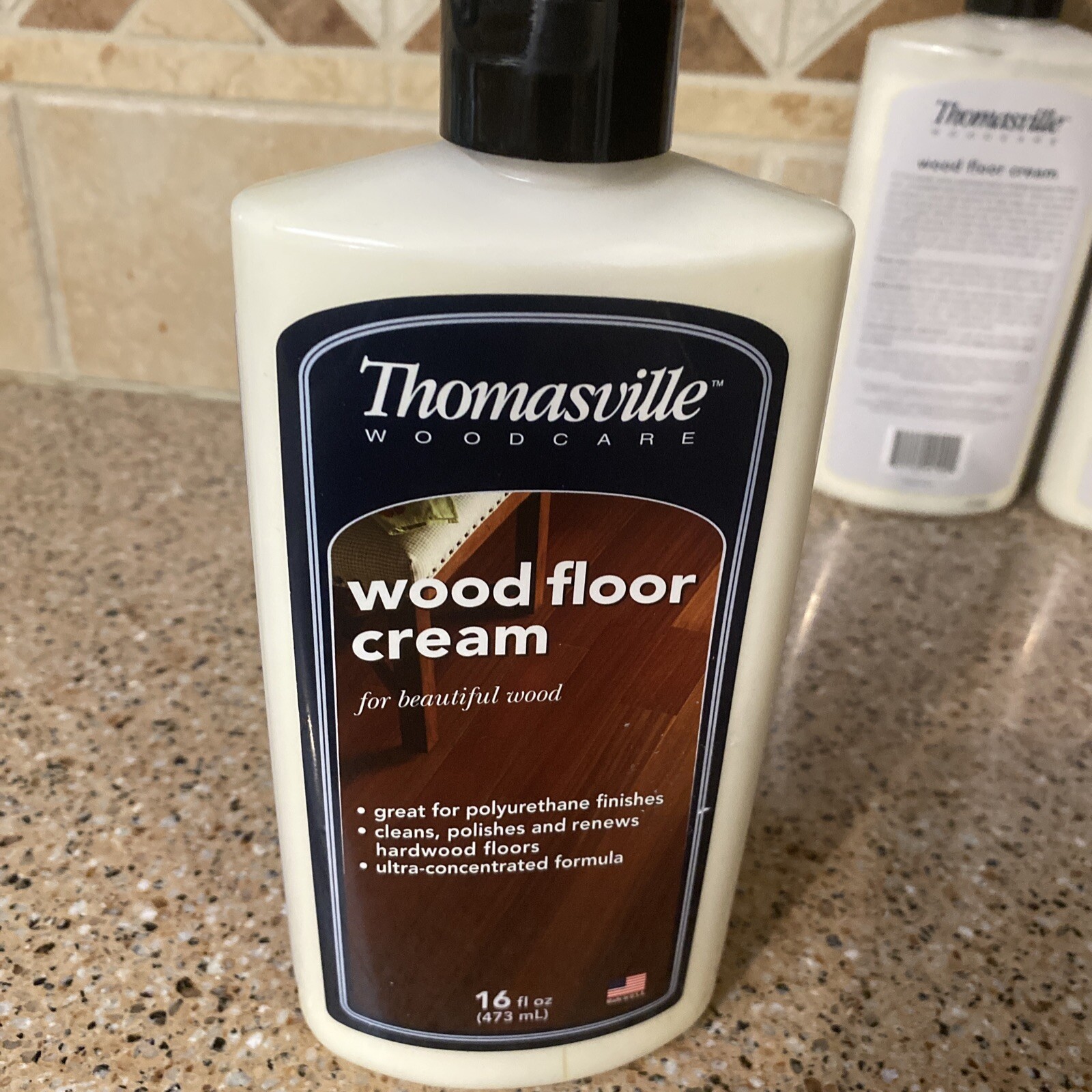 Thomasville Woodcare Wood Floor Cream Lot Of 3 16 OZ Discontinued HTF New
