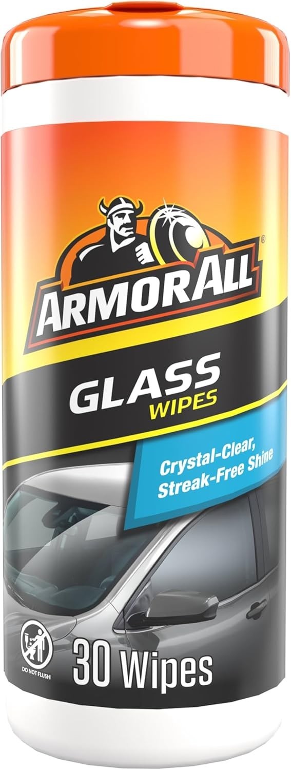 Convenient 30 Count Glass Wipes for Easy Car Cleaning – Streak-Free Finish