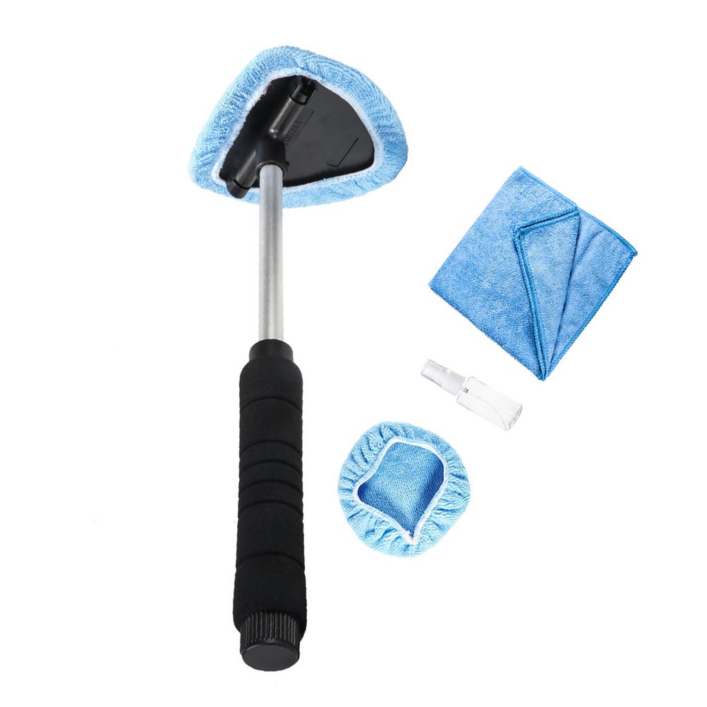 5Pcs Durable Dust Removal Brush Set with Wet and Dry Microfiber Towels for Car