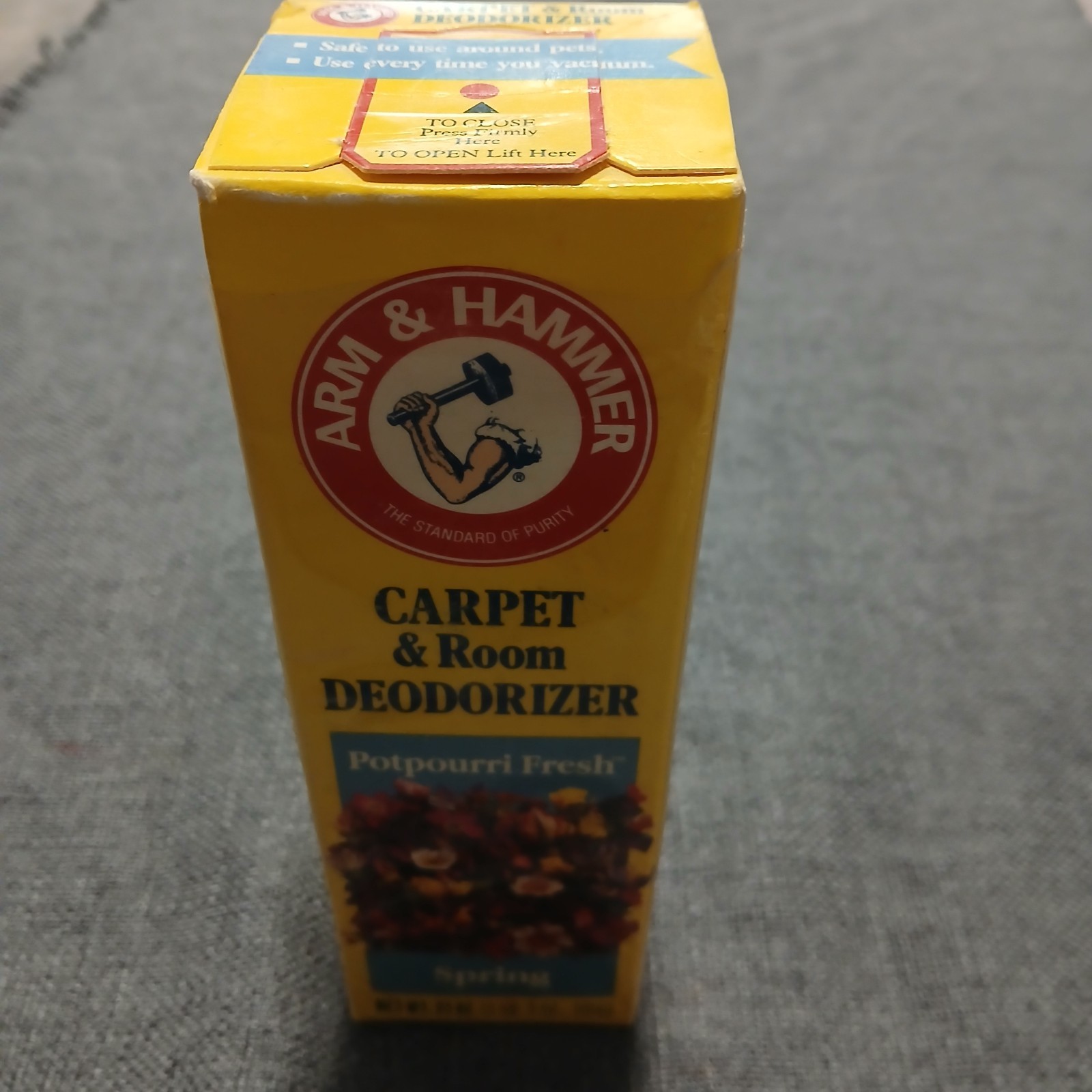 Vintage 1992 Arm & Hammer POTPOURRI FRESH SPRING Carpet Deodorizer NOS 21 Oz