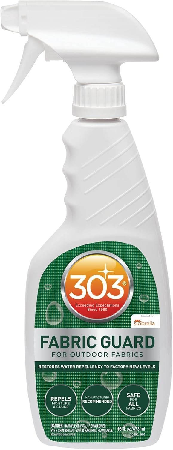 303 Fabric Guard for Outdoor Fabrics 16oz Restores Water Repellency Stains