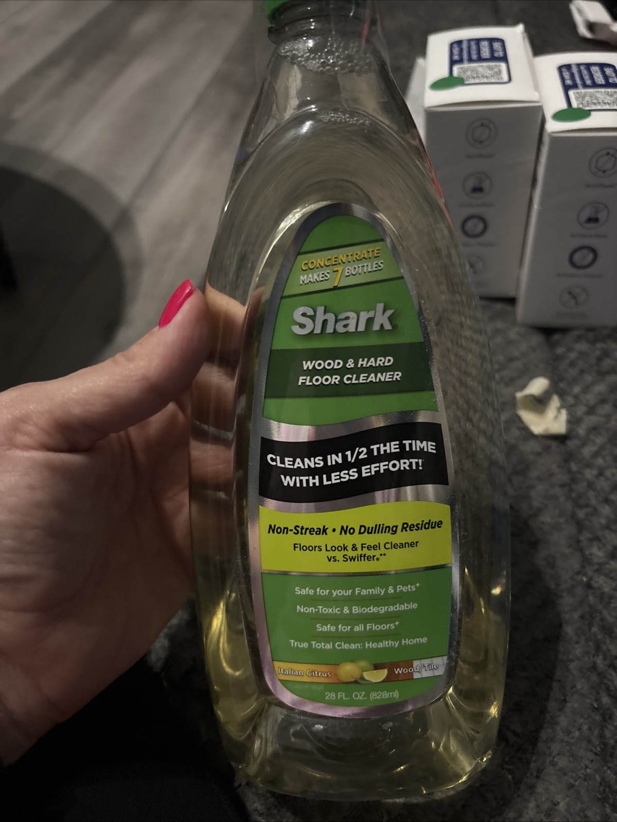 Shark New Wood & Hard Floor Cleaner Concentrate Italian Citrus 28 fl oz NEW