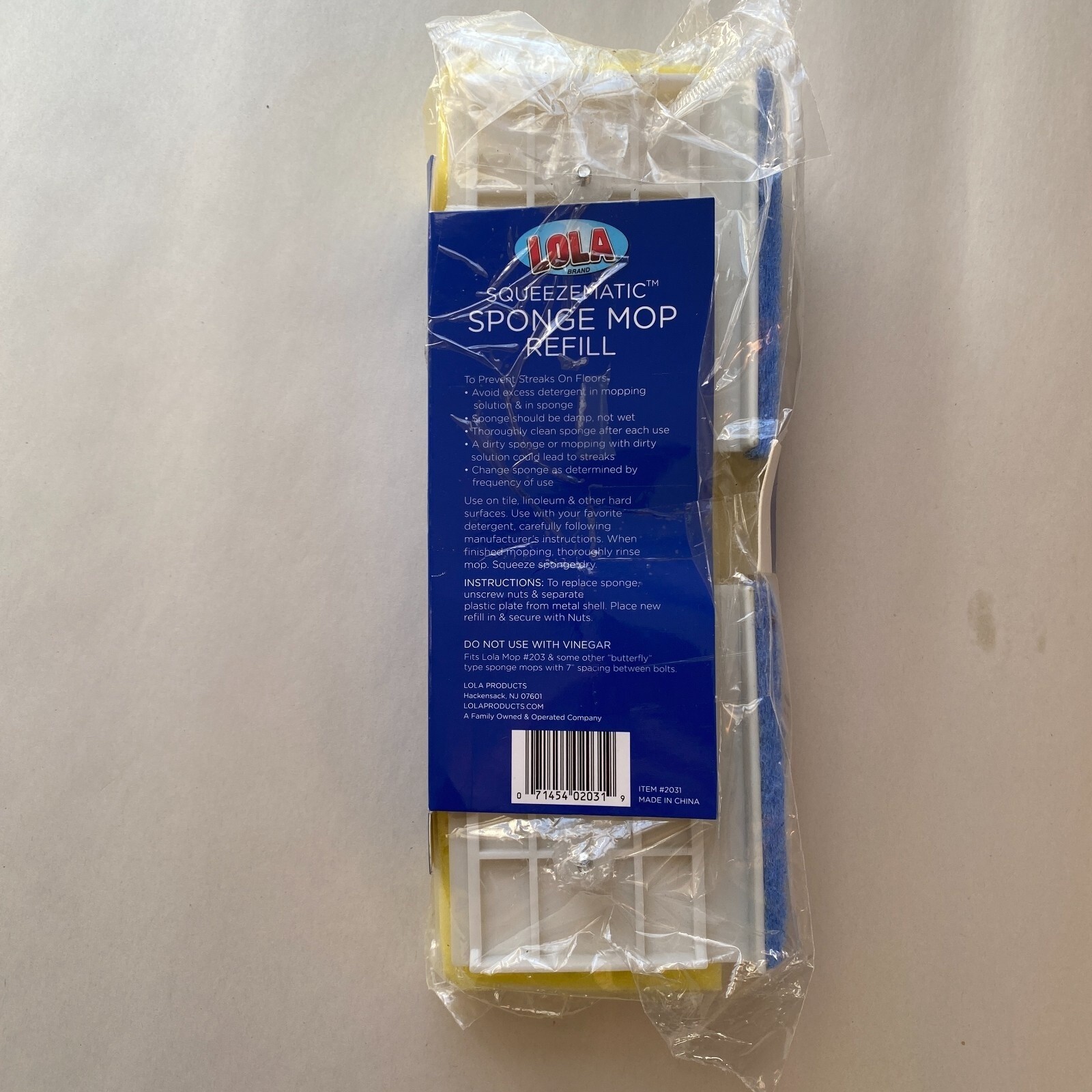 Lola Squeezematic Sponge Mop Refill (1) Discontinued Cleaning Product