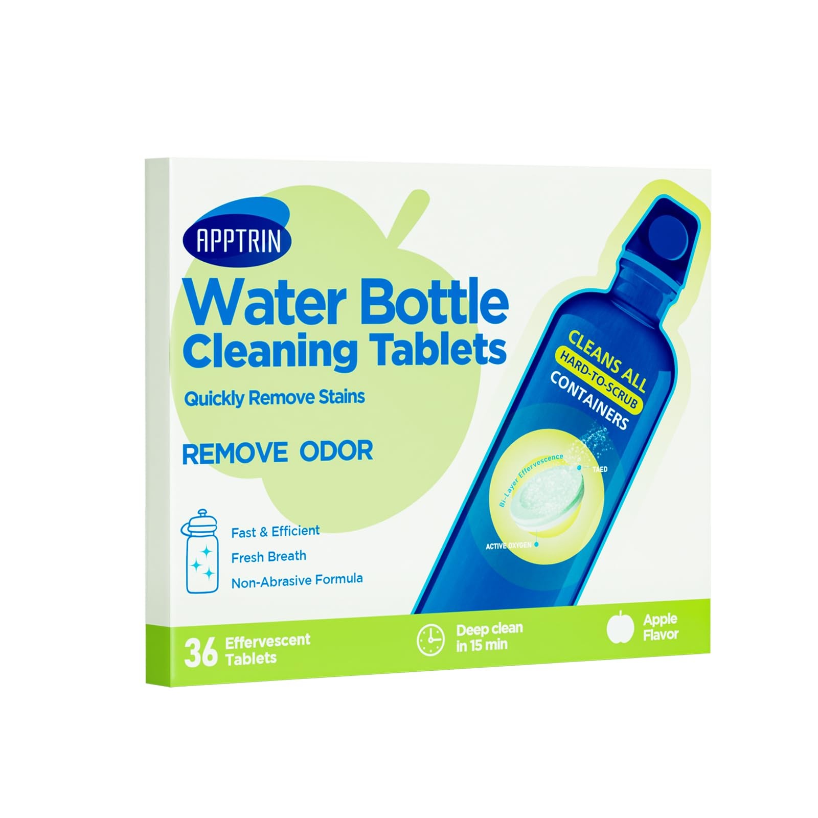 AppXynn Water Bottle Cleaning Tablets, Bottle Clean Tablet for Hydration Blad…