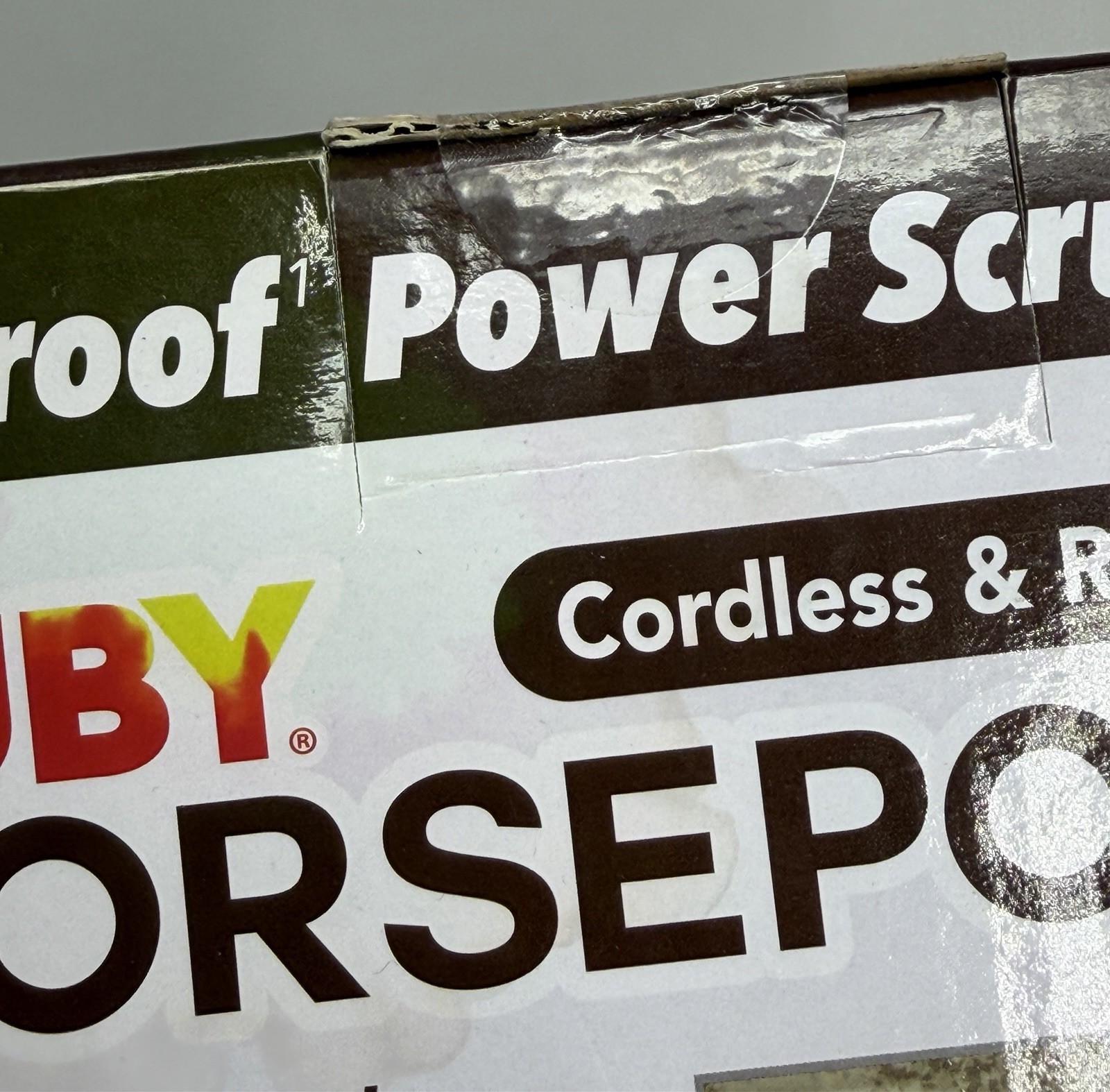 Horsepower Waterproof Power Scrubber Cordless & Rechargeable R1-0524 NIB