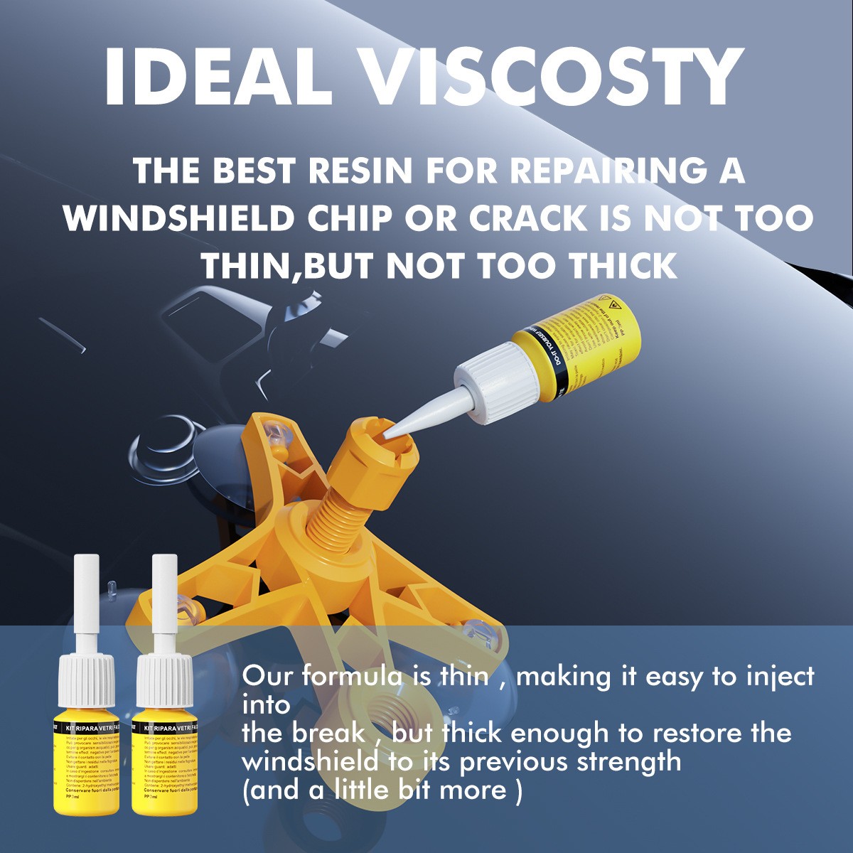 Auto Glass Nano Repair Fluid Car Windshield Resin Scratch Crack Fix Tool Kit