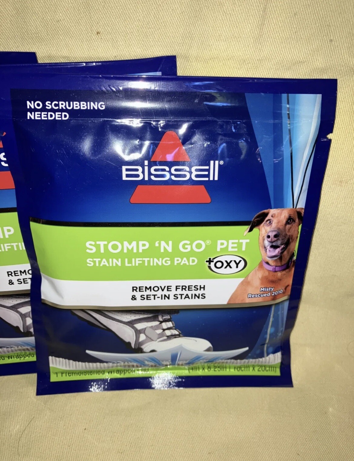 Bissell Stomp ‘n Go Pet Stain Lifting Pad+ OXY 5 Pack New Sealed! Discontinued!