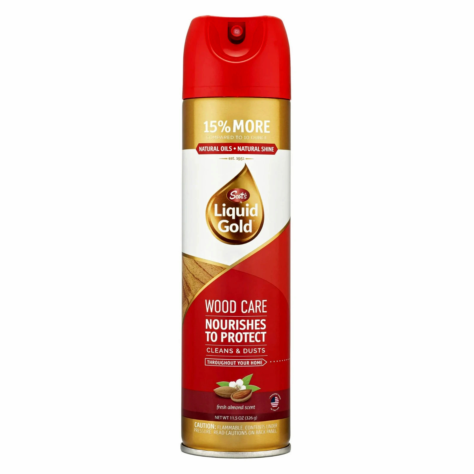 Scott’s Liquid Gold Aerosol Spray Wood Care Furniture Polish and Cleaner 10 oz