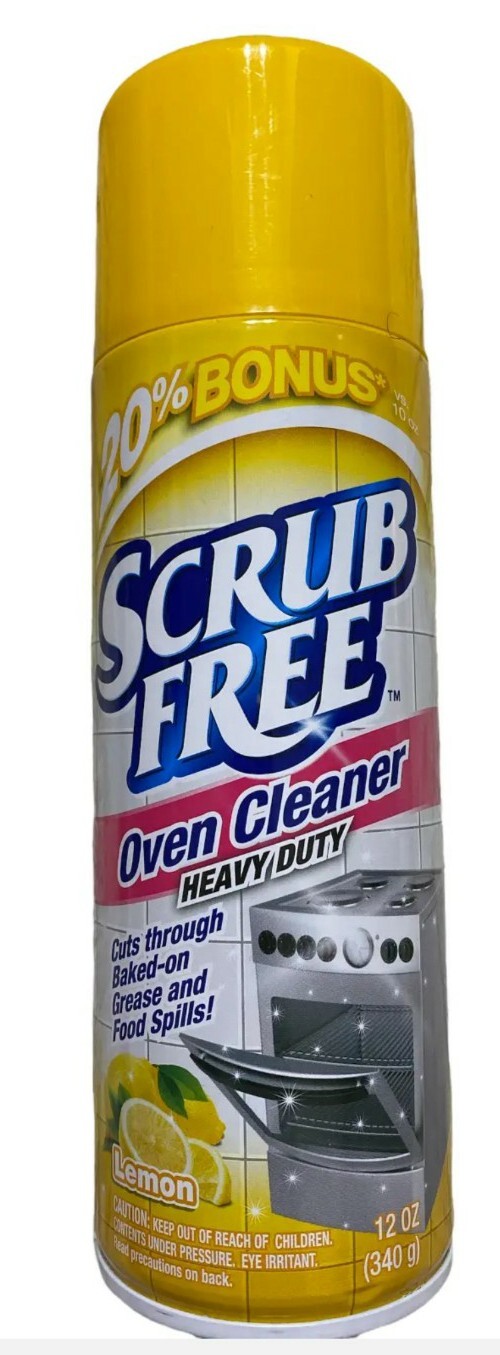4 Packs Scrub free Professional oven cleaner lemon heavy duty 12 OZ