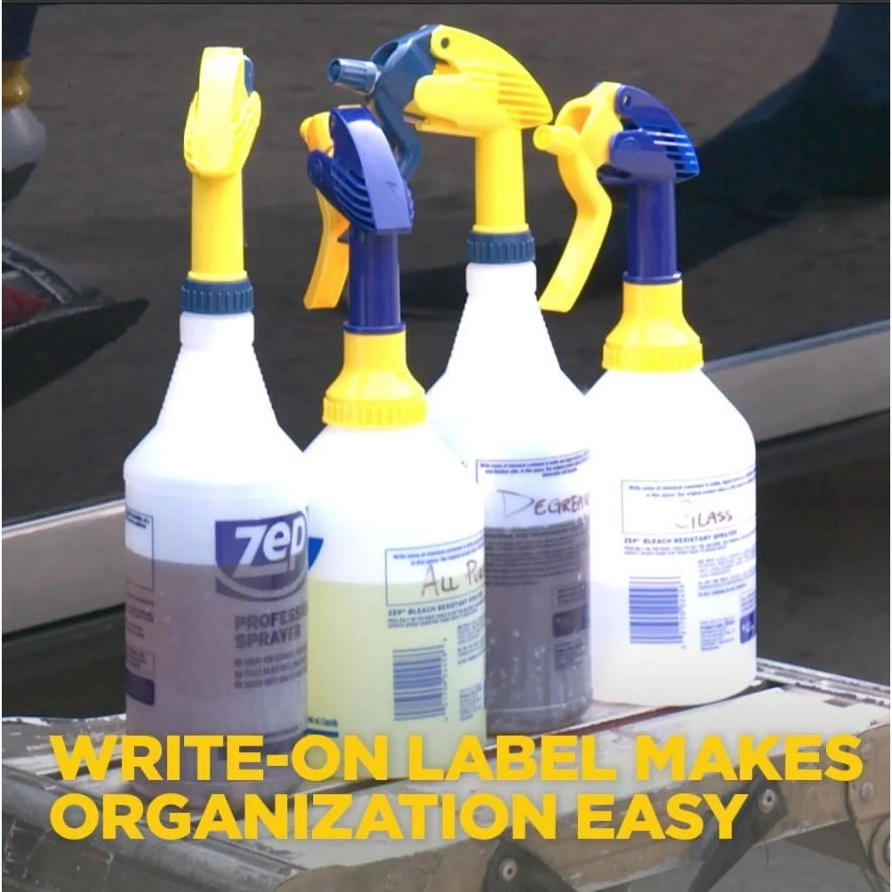 (2 pack) Pro 1.1 EZ Fill Plastic Spray Bottle, 32 oz, Cleaning