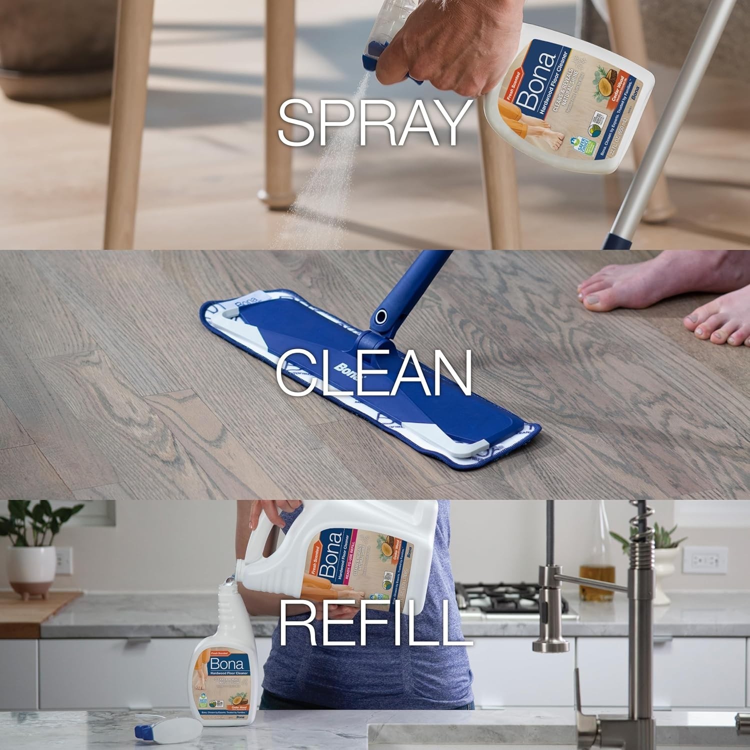 Hardwood Floor Cleaner Spray – 32 fl oz – Cedar Wood Scent