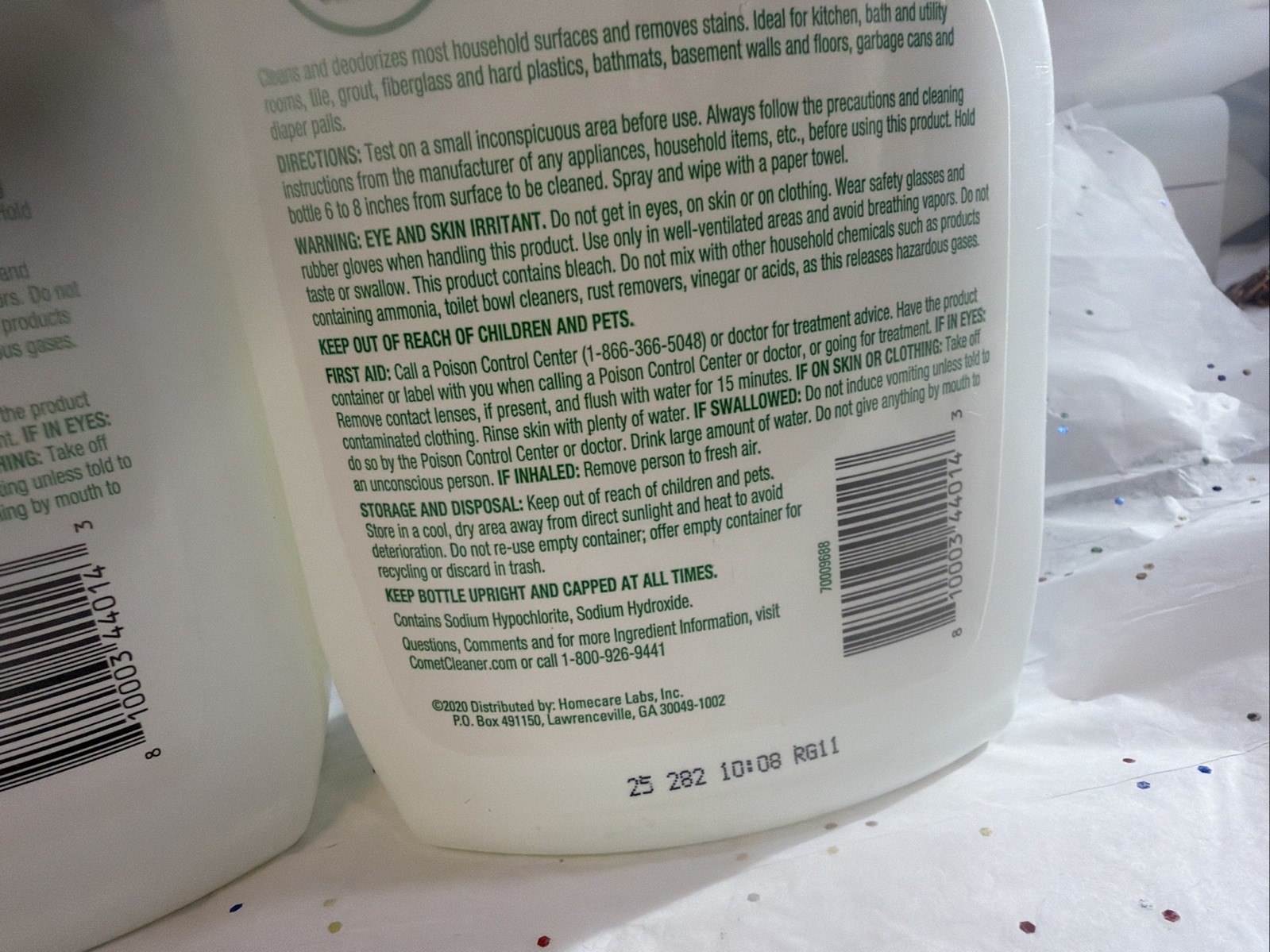 Comet All-Purpose Cleaner Spray with Bleach (2 Pack) for Kitchen Bathroom