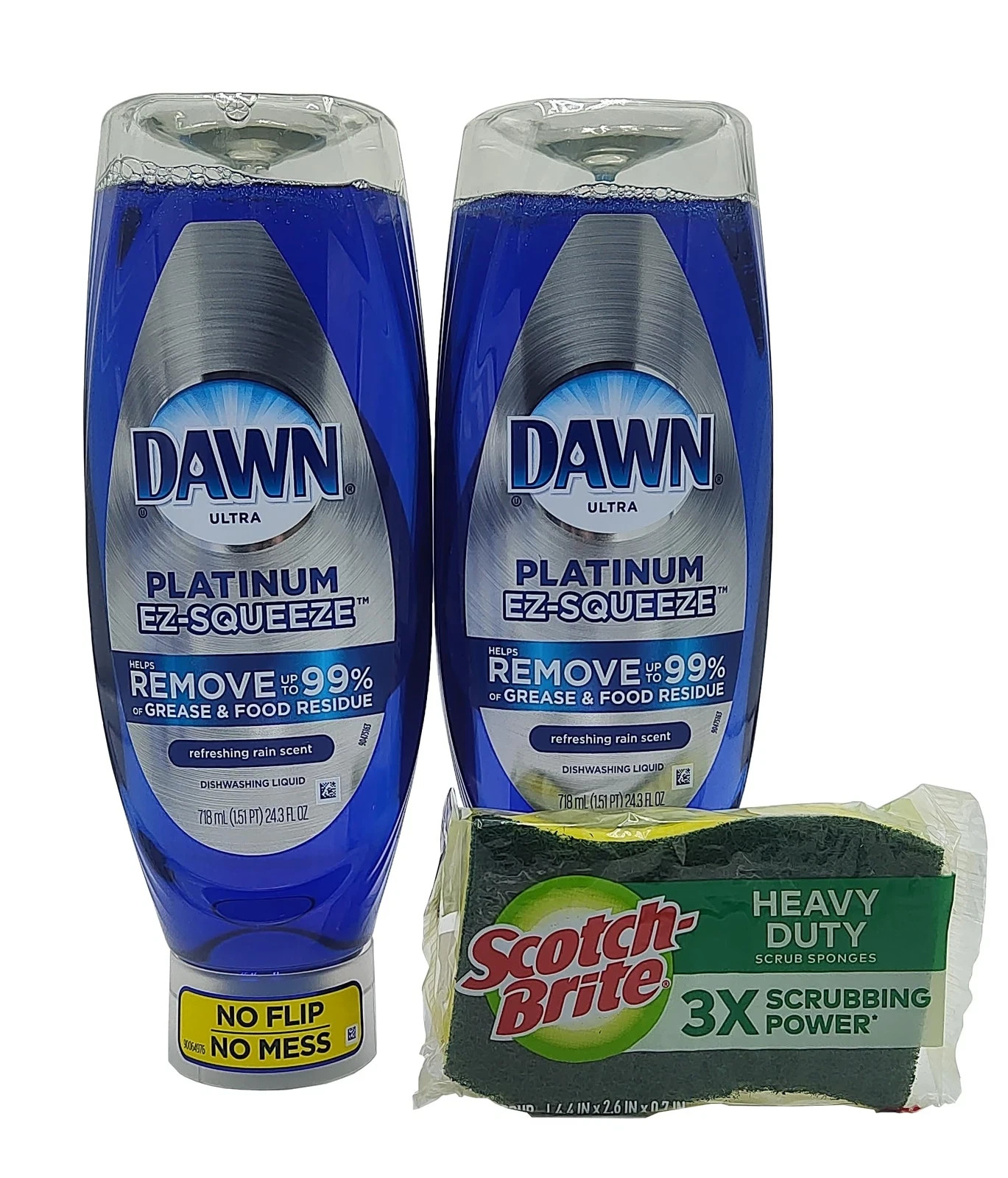 Dawn Platinum Dishwashing Liquid Fresh Rain 24.3 oz 2Pack
