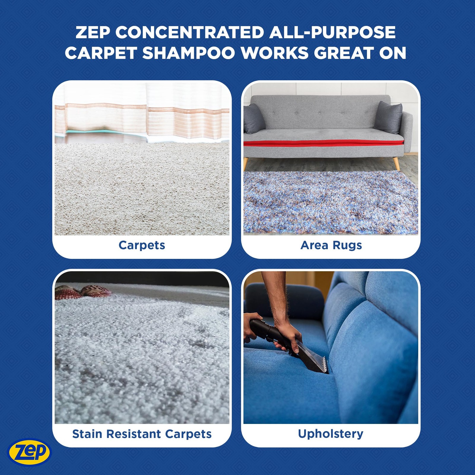 128 Fl Oz Carpet Cleaner Pack of 4 Heavy Duty Stain Remover for Rugs and Upho…