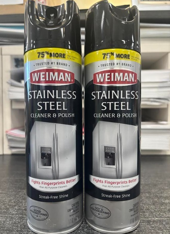 WEIMAN Stainless Steel Appliances Stoves Ranges CLEANER & POLISH 17oz (2-Pack)