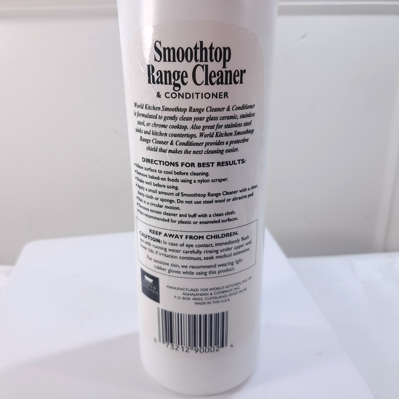 World Kitchen Smooth Top Range Stovetop Cleaner & Conditioner glass stove READ