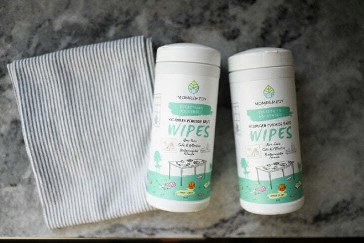 2-Pack MomRemedy Eco-Friendly and Non-Toxic Hydrogen Peroxide Wipes for All-purp