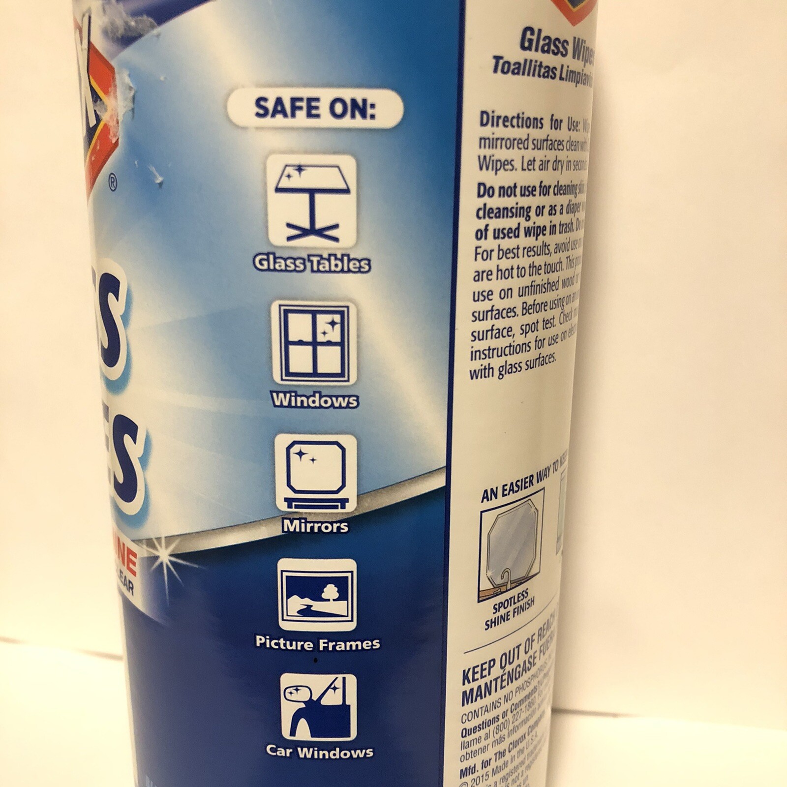 4 Glass Cleaner Spotless Radiant Shine 32 Count For Windows Tables Mirrors