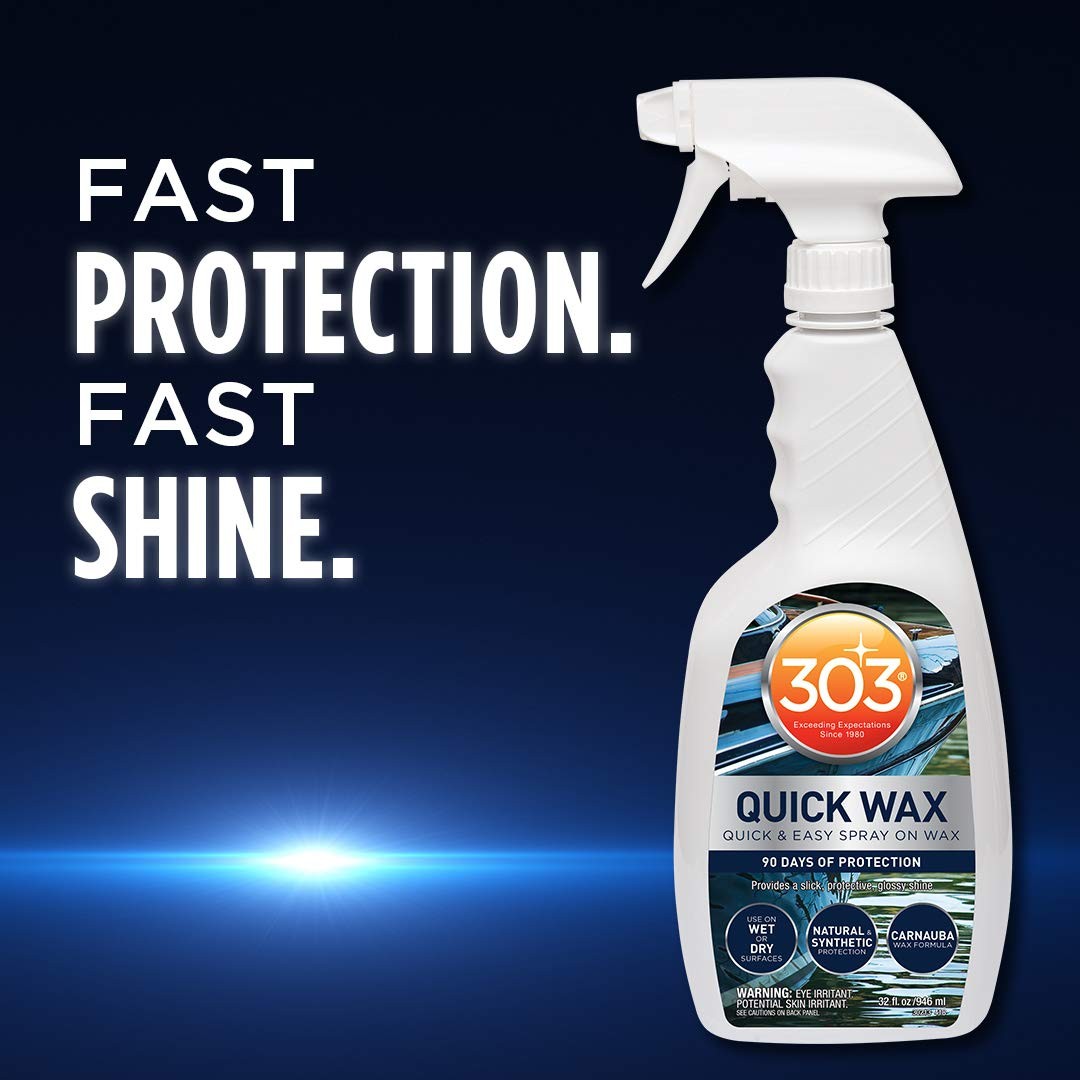 303 Marine Quick Wax Quick & Easy 90 Days Of Protection Provides a Slick, …