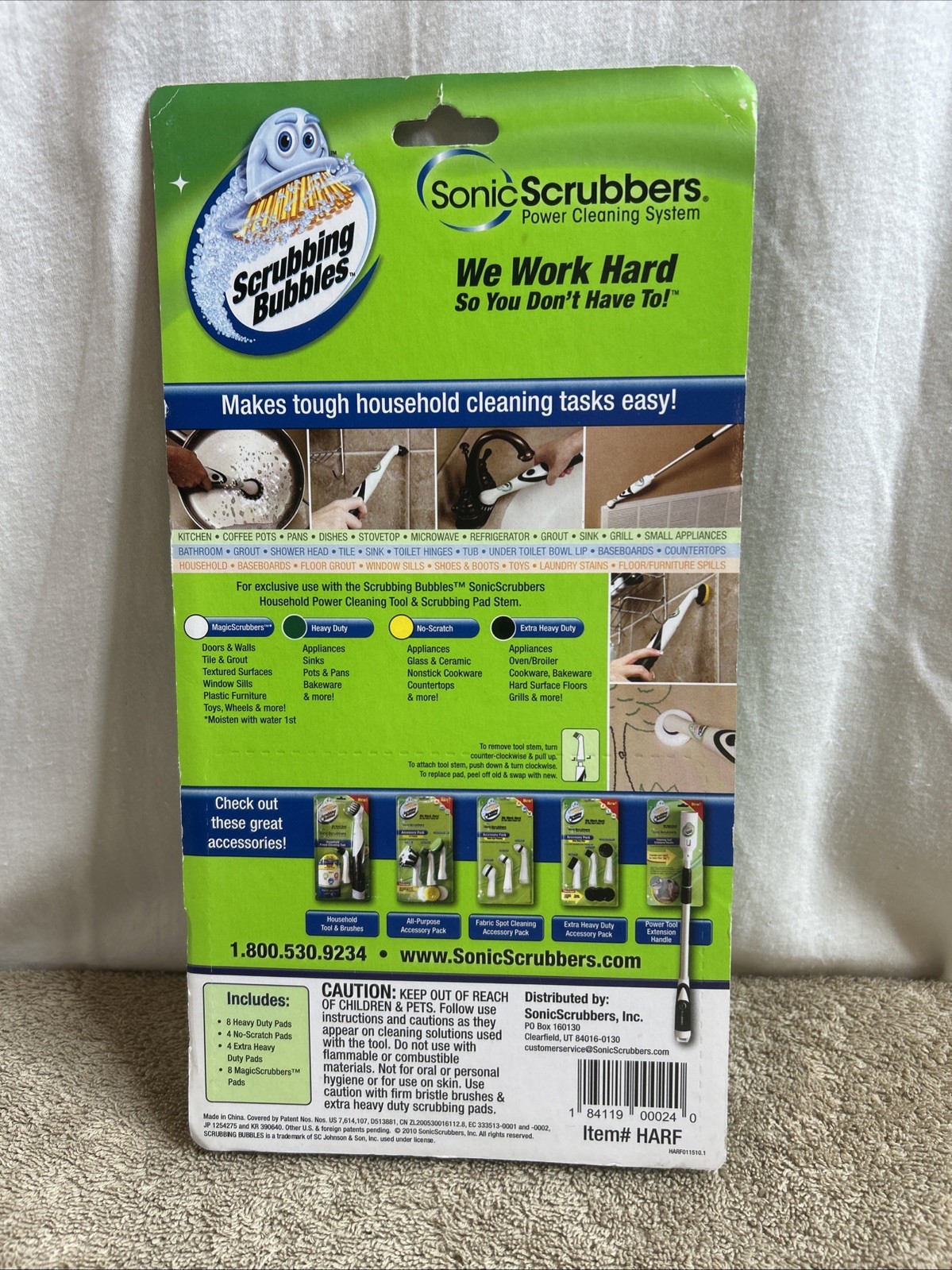 Scrubbing Bubbles Sonic Scrubbers Pad Refills 24 Count Cleaning New Sealed 113-7