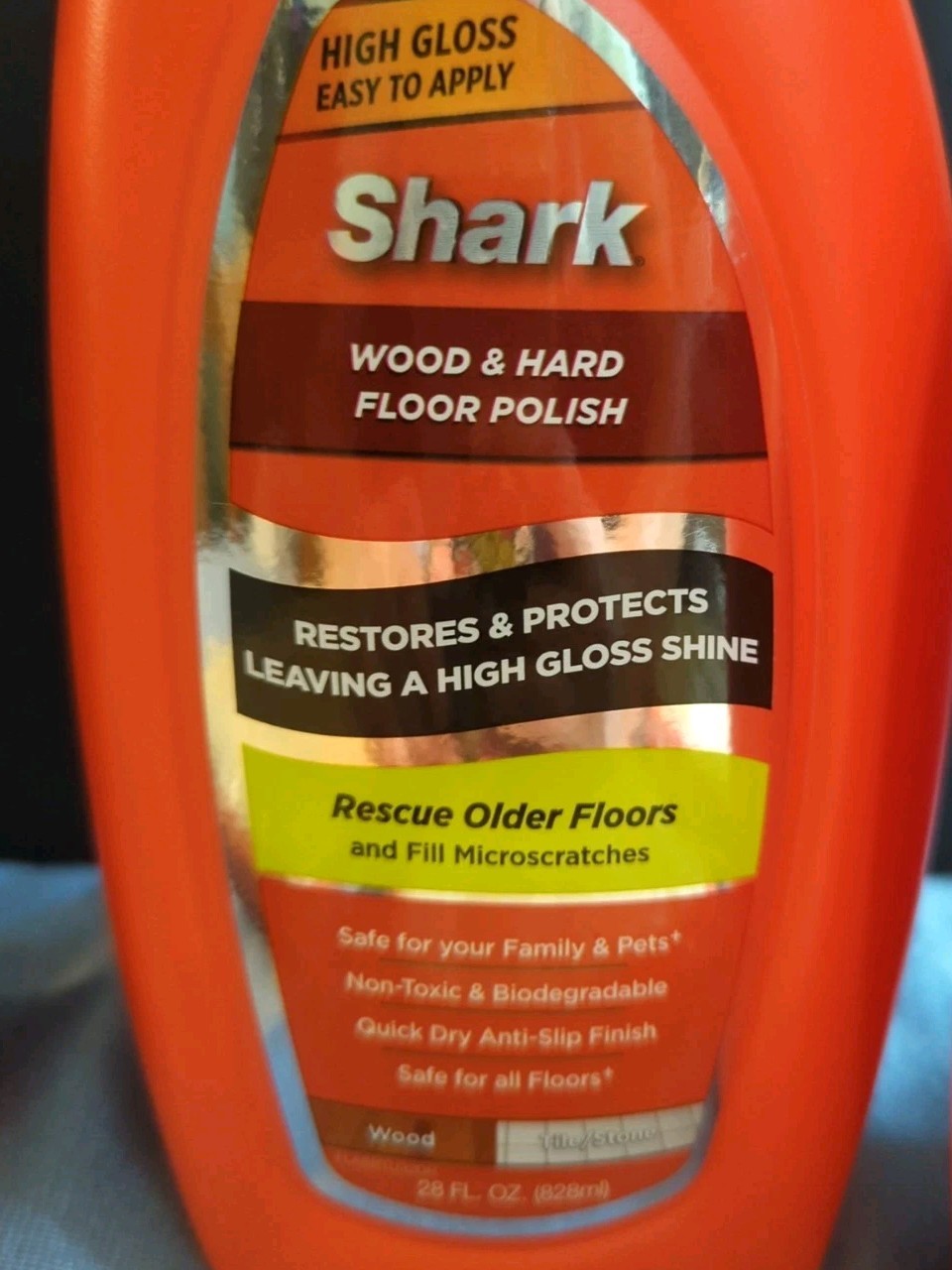 SHARK Wood & Hard Floor Cleaner Wood Floor Polish 72 oz With Pads NEW