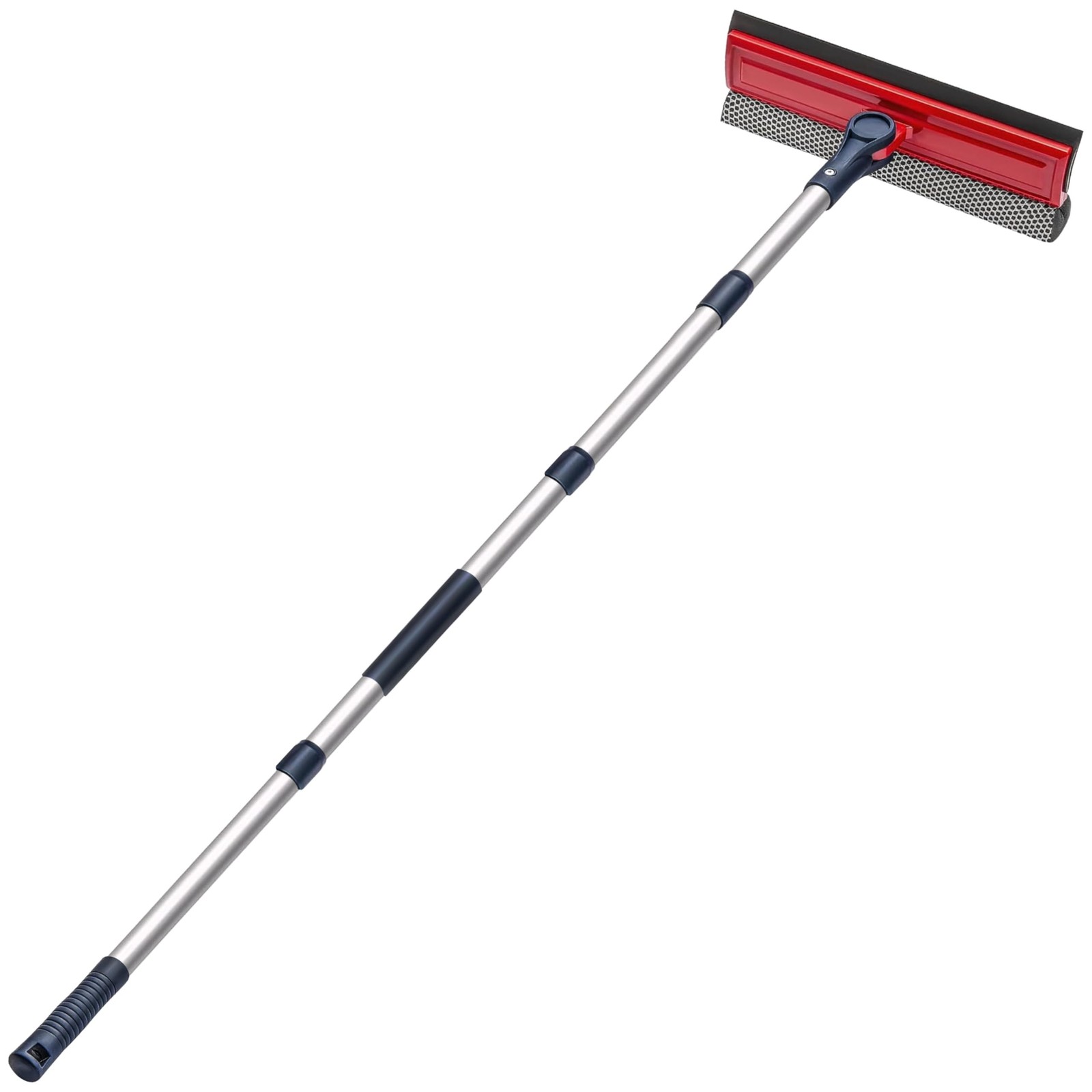 Window Squeegee Sponge 10 Inch Rubber Strip 50 Inch Extension Pole MultiAngle C